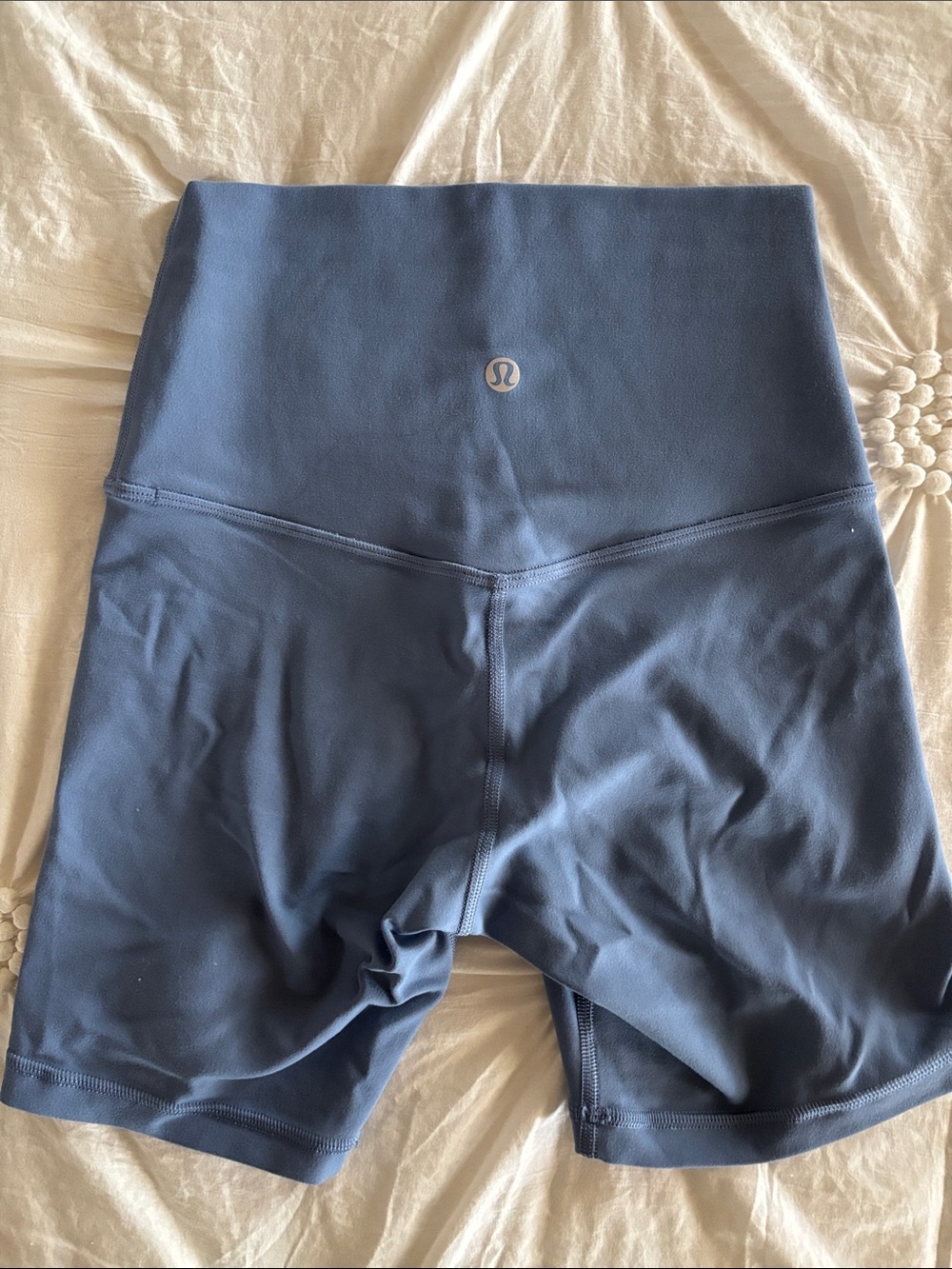 lululemon athletica High-Rise Align Slate Blue Bike Shorts